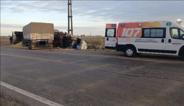 Siniestro vial en Ruta 80 y acceso a San Eugenio