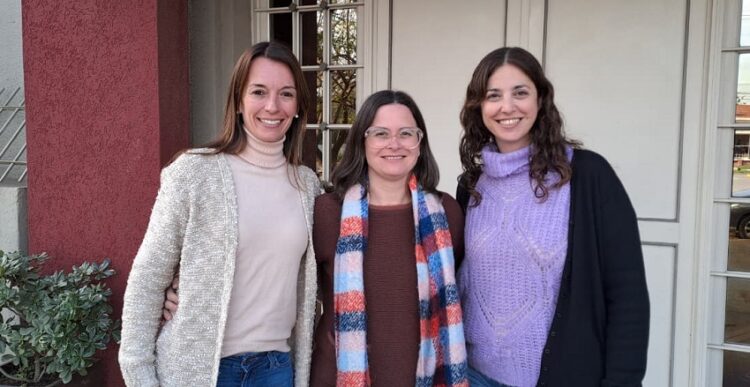 Betiana Balbo, María Eugenia Vivas y Virginia Más