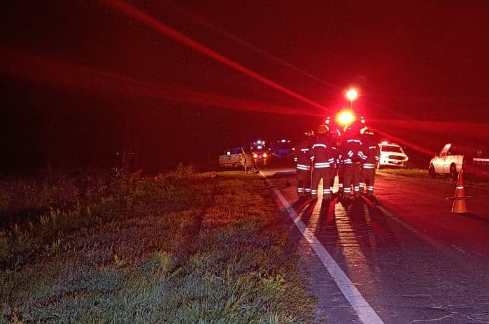 Tres fallecidos tras un siniestro vial entre las localidades de Díaz y Monje